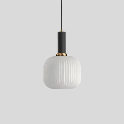 Antizer Nordic Vintage Glass Striped Pendeant Light