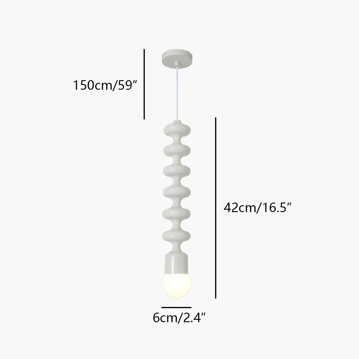 Antizer Bauhaus Bead Bedside Pendant Light