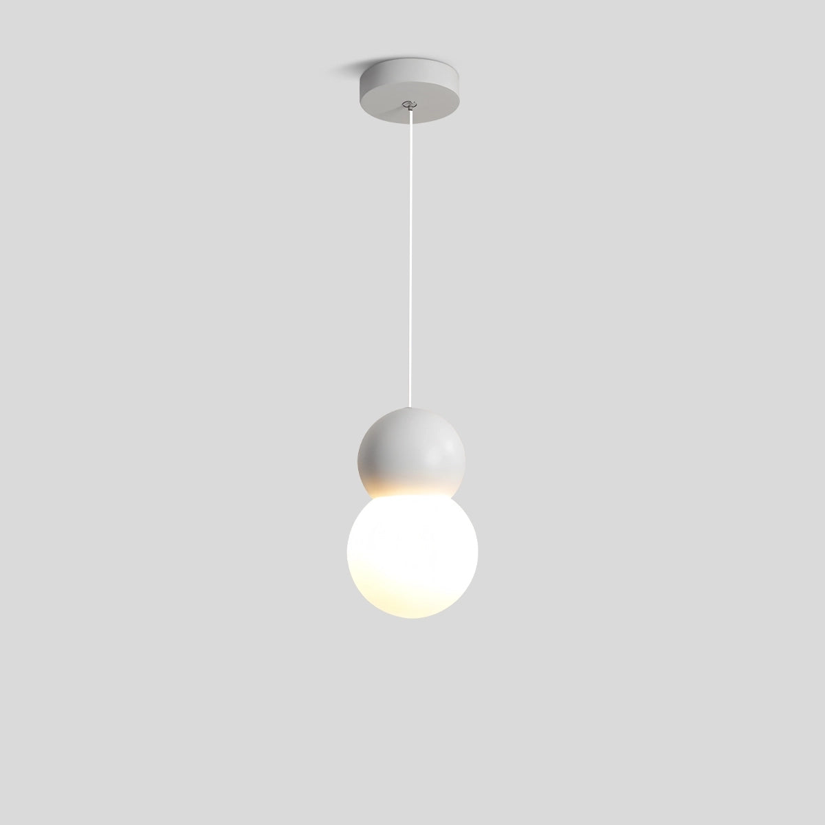 Antizer Cream Style Globe Pendant Light Small Bedside Lamp