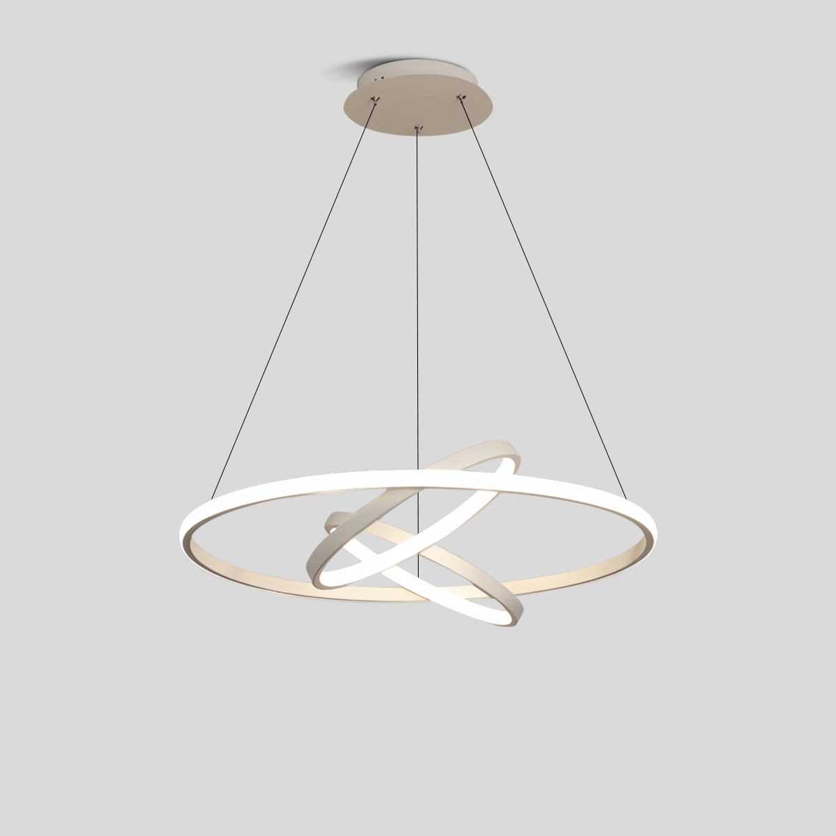 Antizer Minimalist Circular Chandelier Modern Lighting Fixture