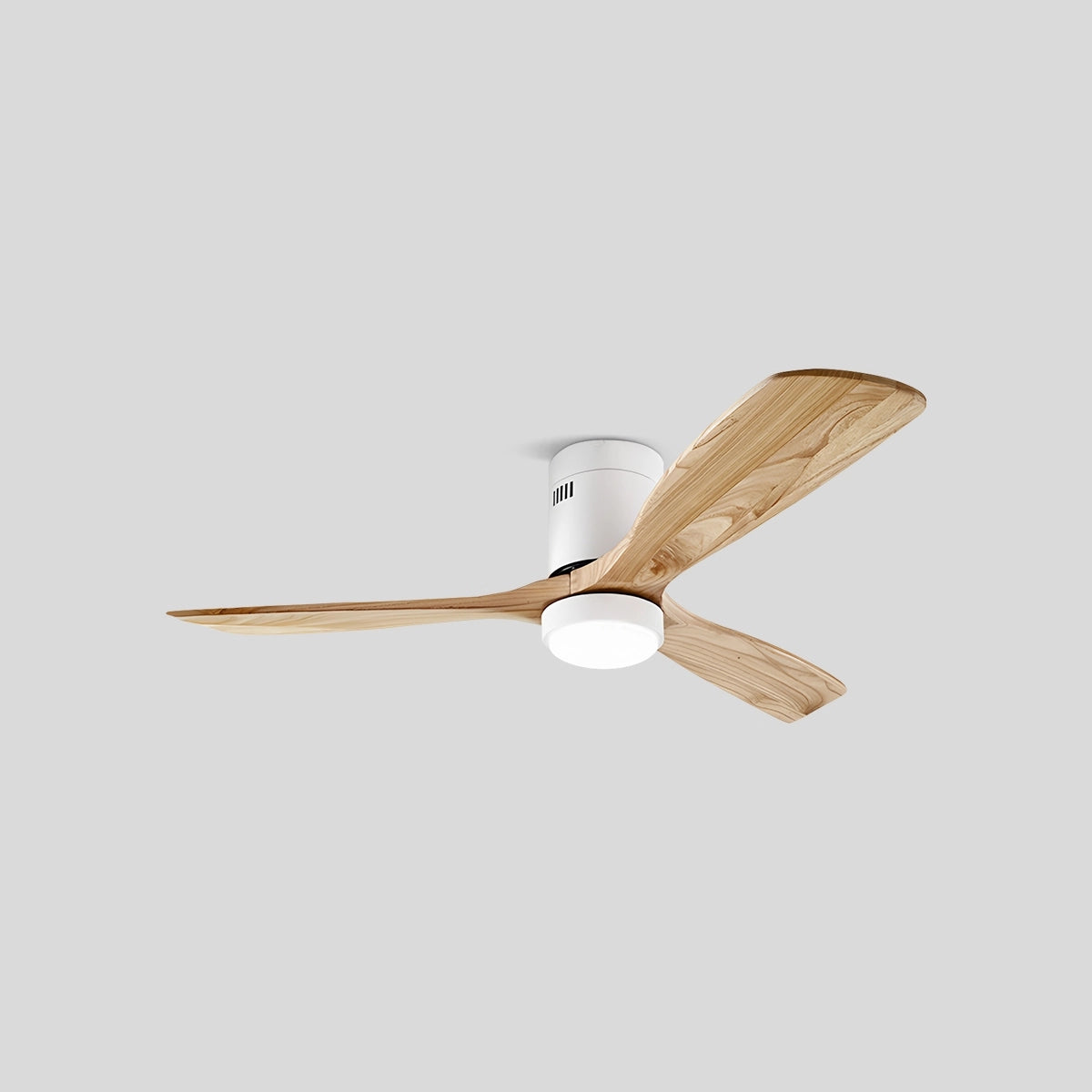 Antizer Mid-century Modern Hugger Ceiling Fan Lamp