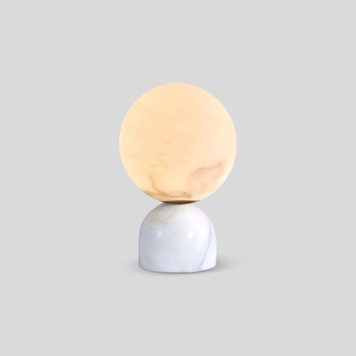 Antizer Modern Globe Spanish Alabaster Table Lamp Bedside Lighting