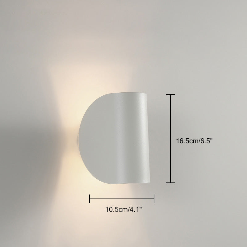 Adjustable Half Shade Wall Sconce