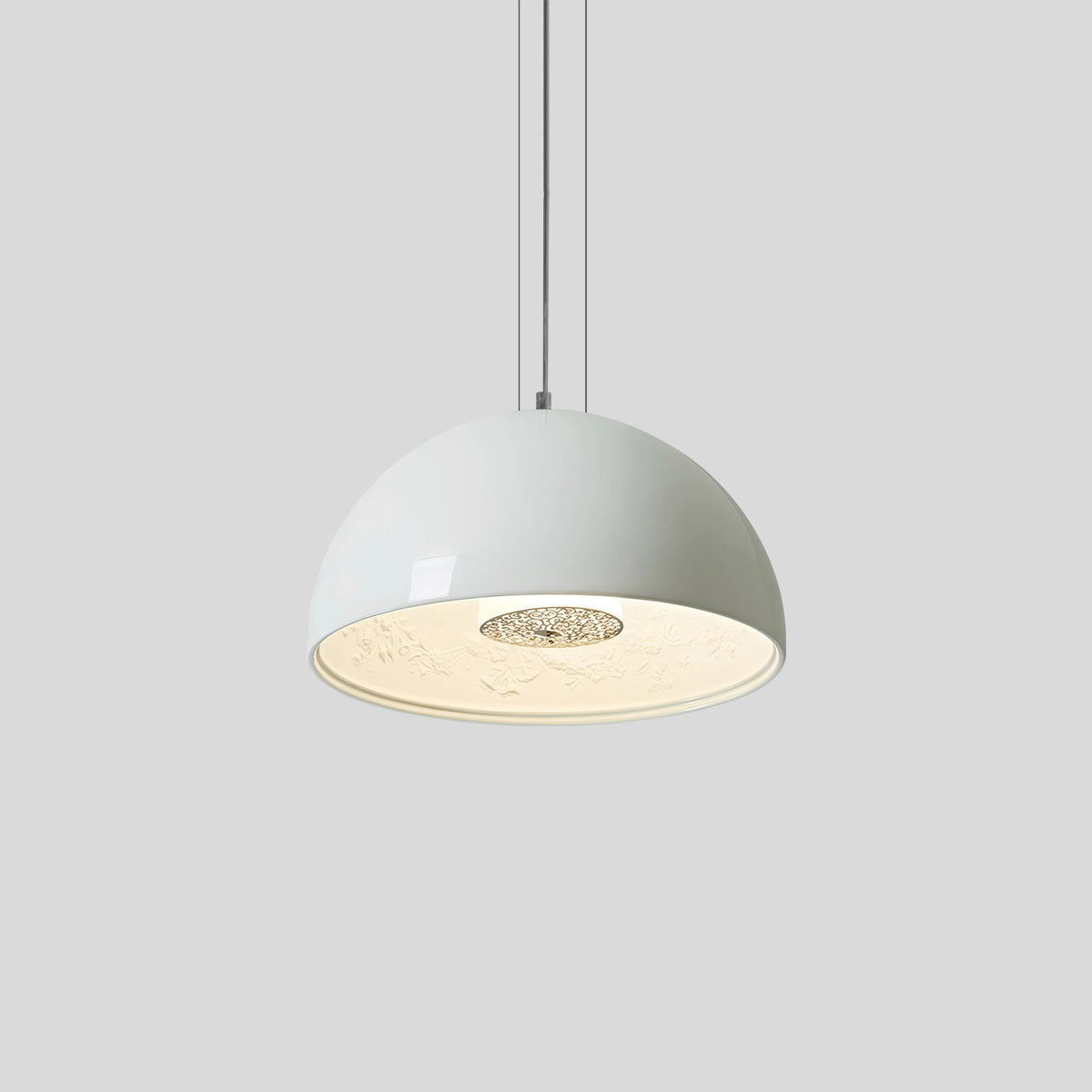 Antizer Italian Semi-Circular Gypsum Relief Pendant Light