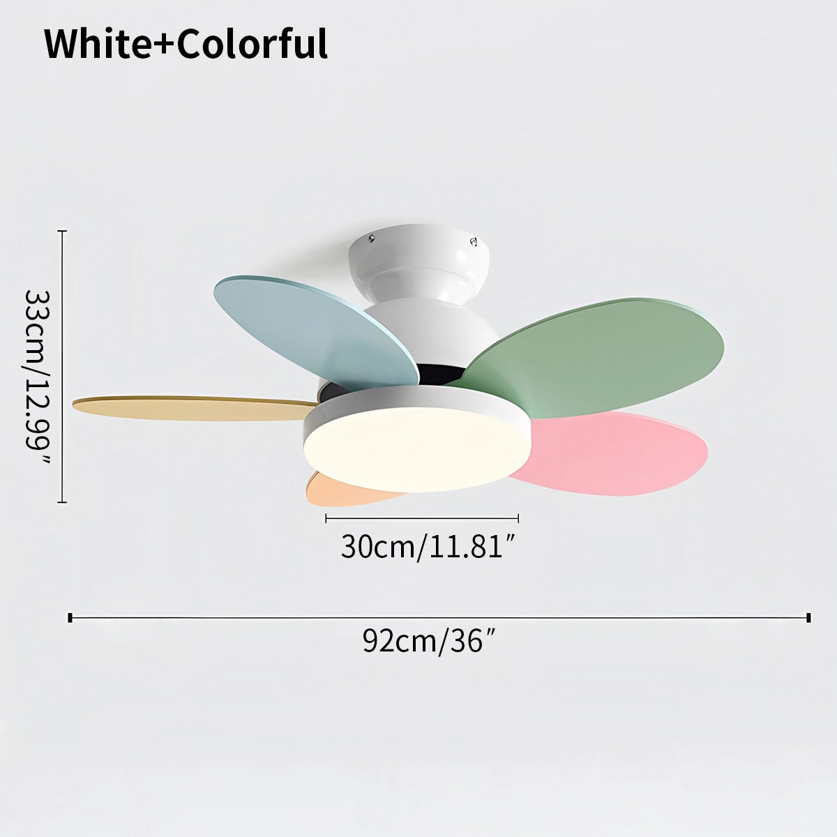 Antizer Scandi Wood Ceiling Fan Lamp for Children’s Room