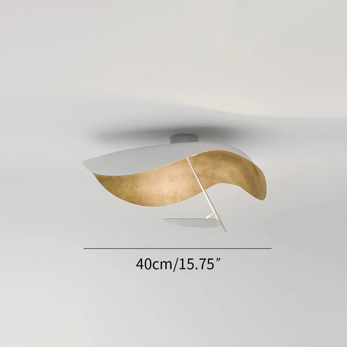 Antizer Sculptural Waveform Ceiling Light for Living Room
