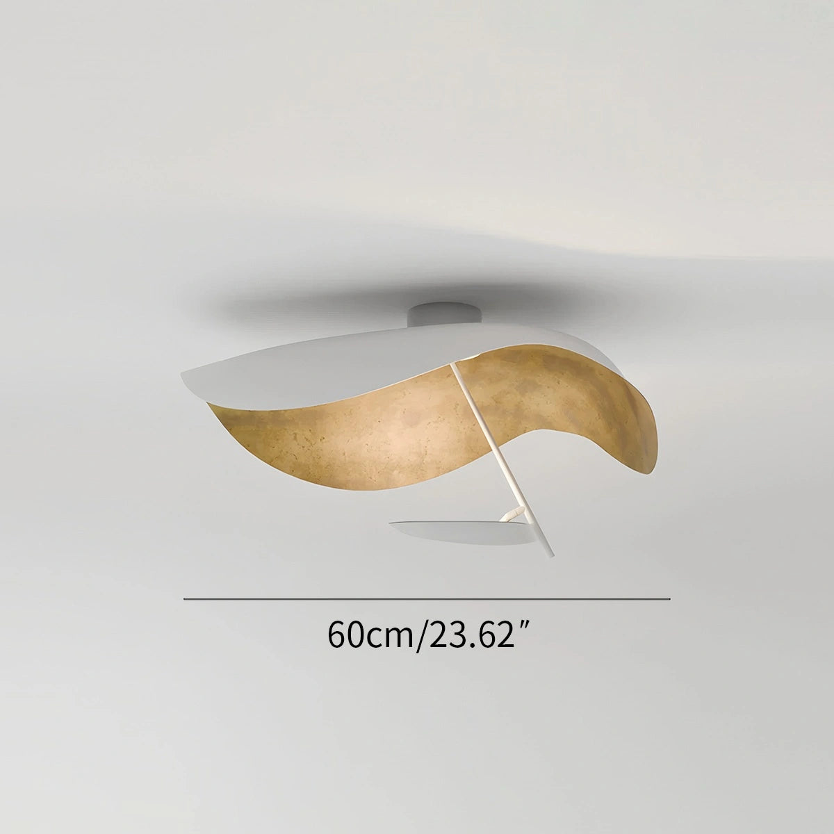 Antizer Sculptural Waveform Ceiling Light for Living Room