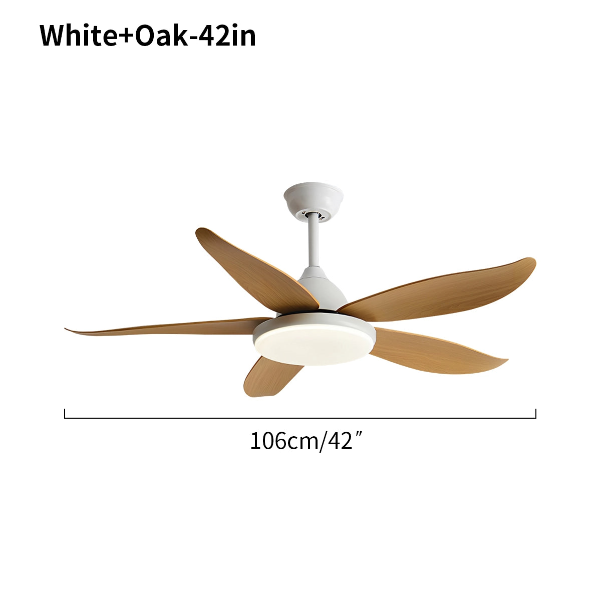 Antizer 5 Blade Contemporary Ceiling Fan Lamp