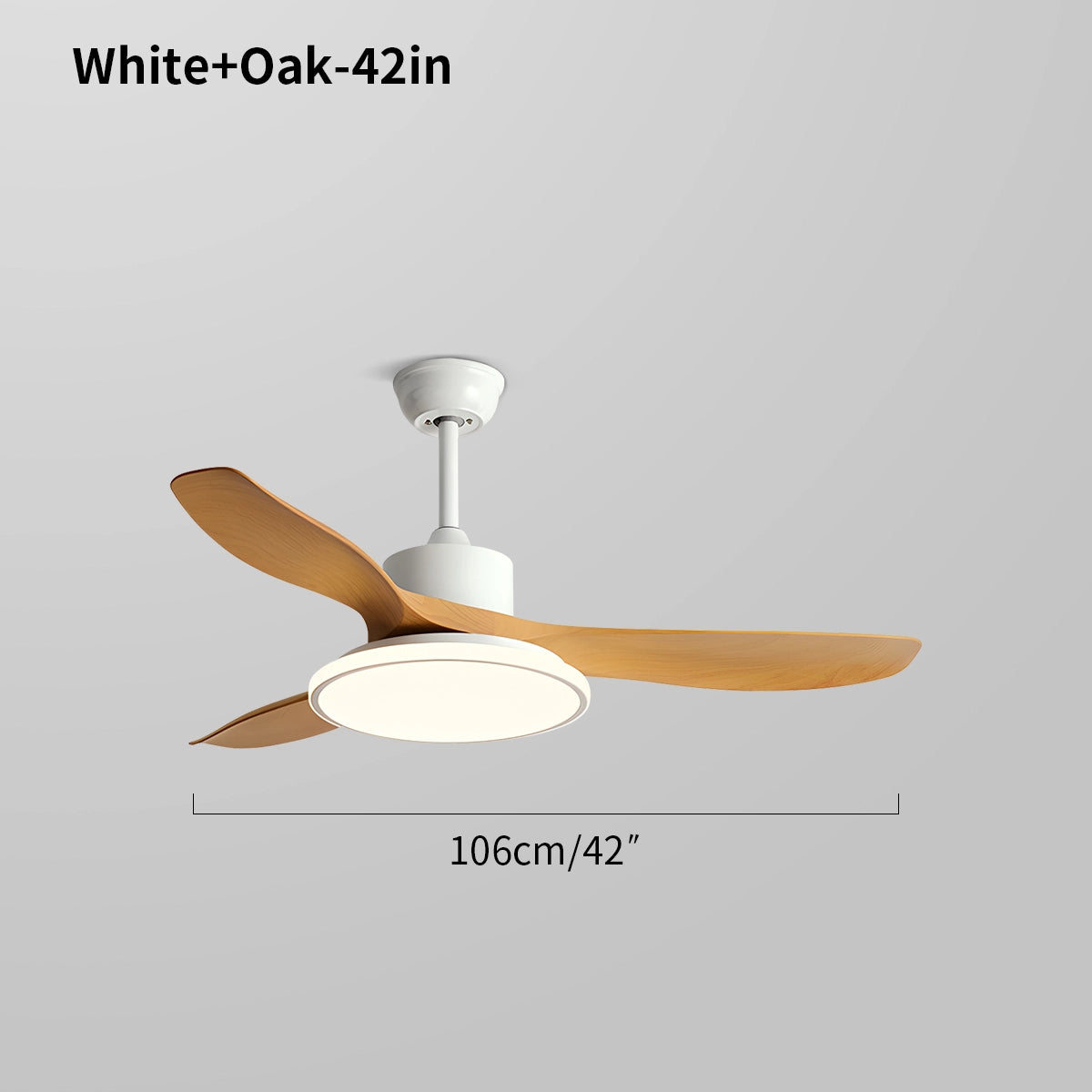 Antizer Modern 3 Blade Ceiling Fan with Light