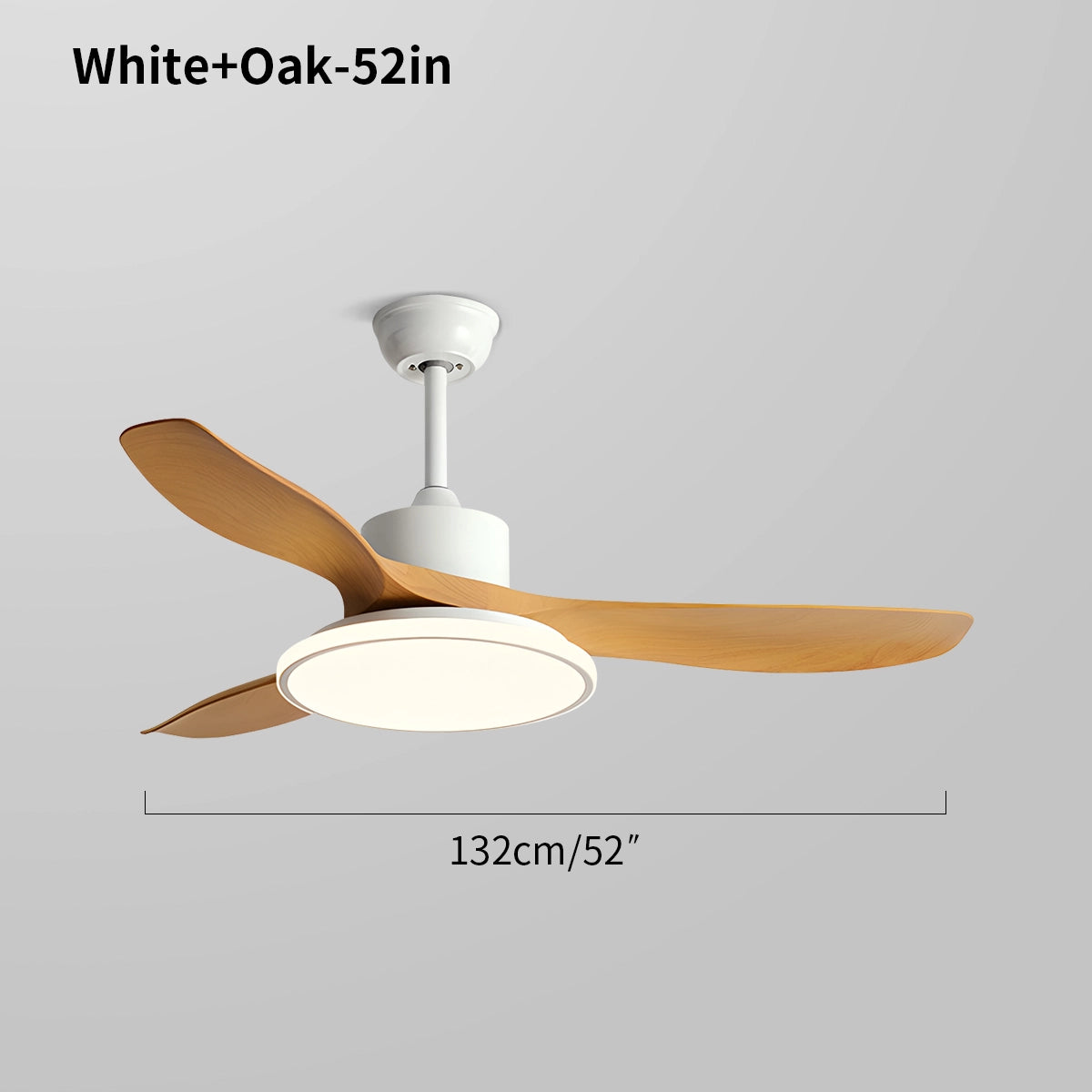 Antizer Modern 3 Blade Ceiling Fan with Light