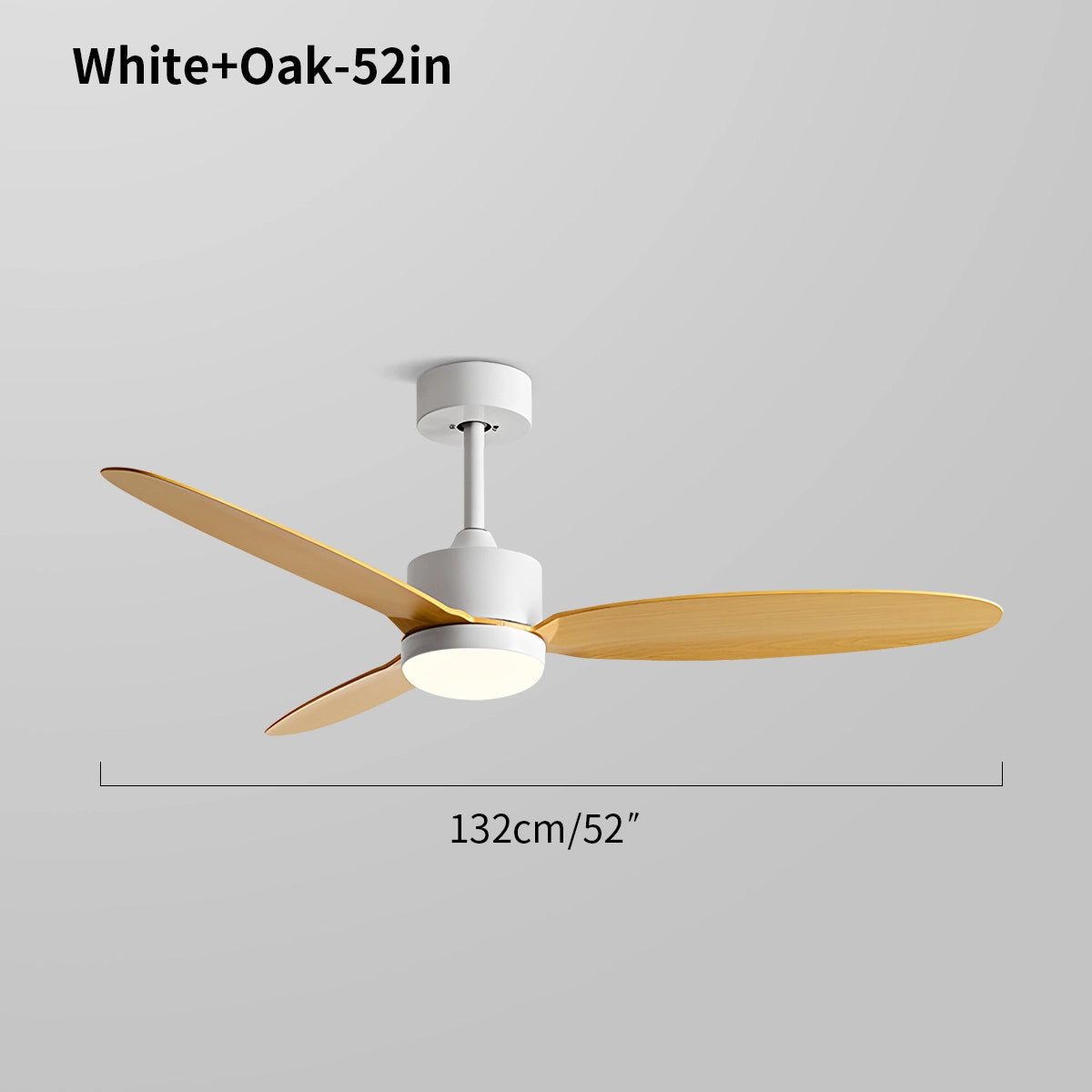 Antizer 3-Blade Ceiling Fan With Light for Bedroom