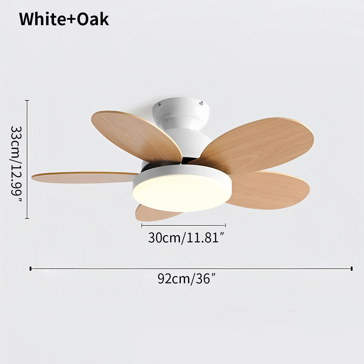 Antizer Scandi Wood Ceiling Fan Lamp for Children’s Room