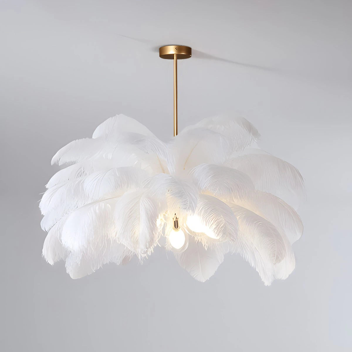 Antizer Ostrich Feather Chandelier Multiple Colors Available