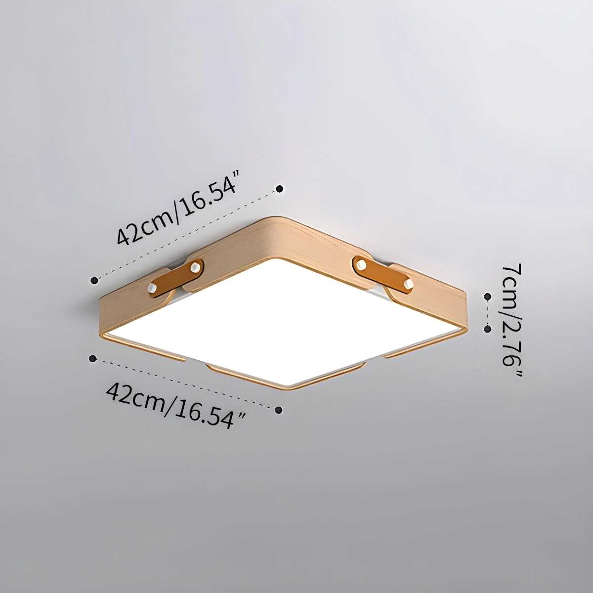 Antizer Nordic Wood Ceiling Light for Bedroom
