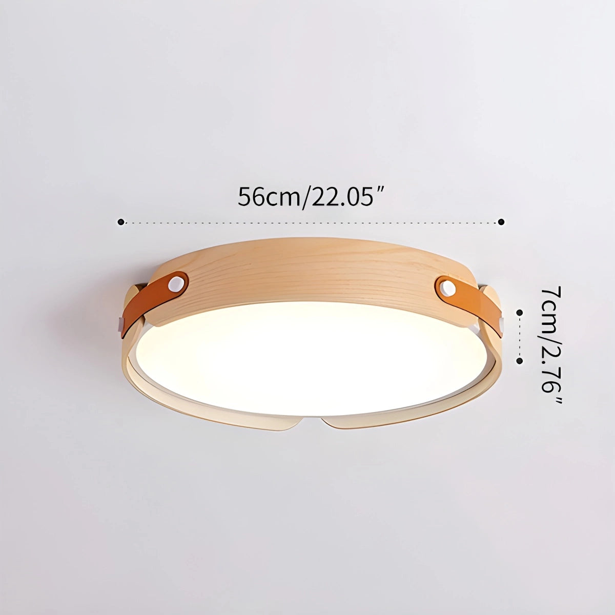 Antizer Nordic Wood Ceiling Light for Bedroom
