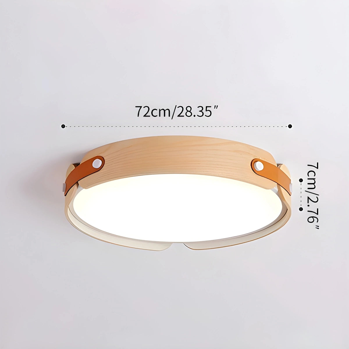 Antizer Nordic Wood Ceiling Light for Bedroom