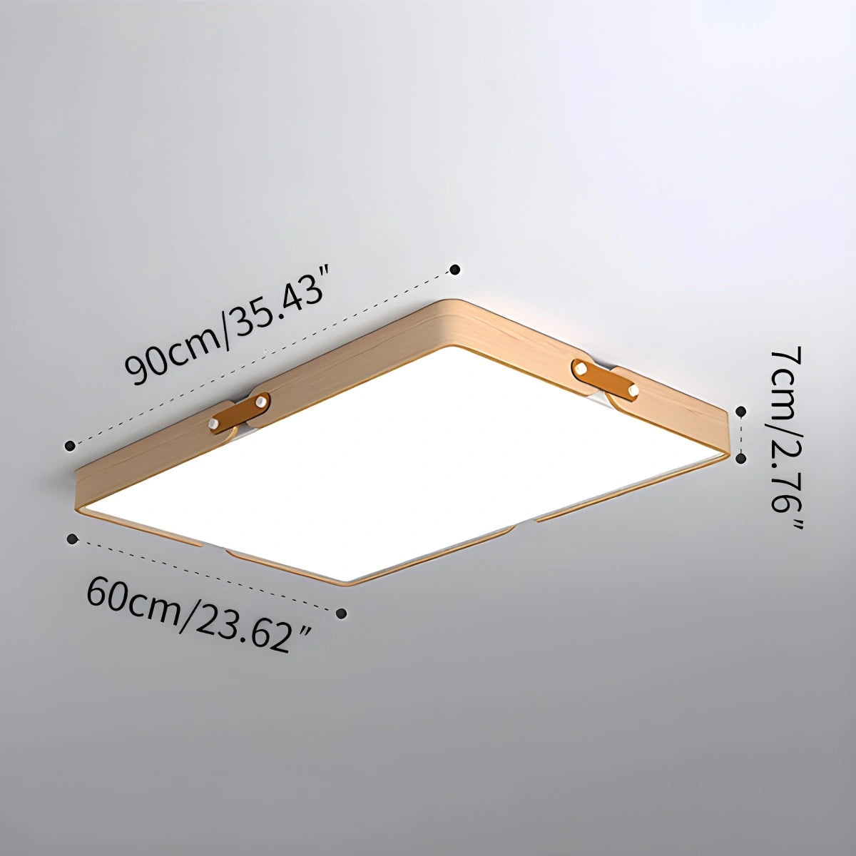 Antizer Nordic Wood Ceiling Light for Bedroom