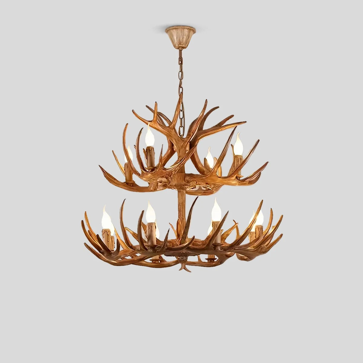 Antizer Antler Shape Resin Chandelier for Living Room