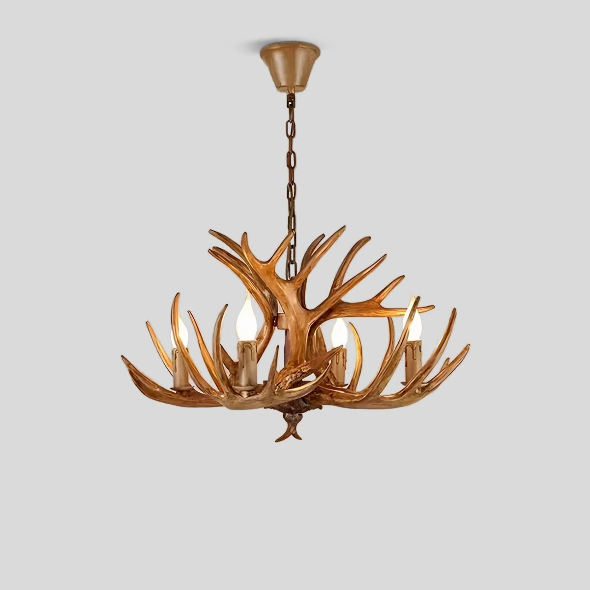 Antizer Antler Shape Resin Chandelier for Living Room