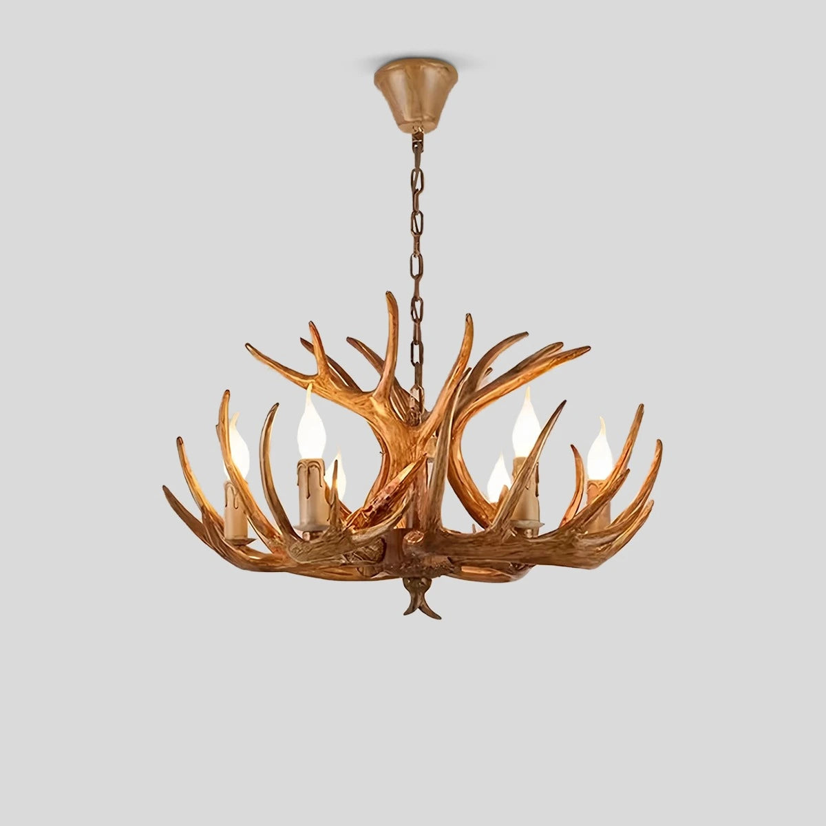 Antizer Antler Shape Resin Chandelier for Living Room