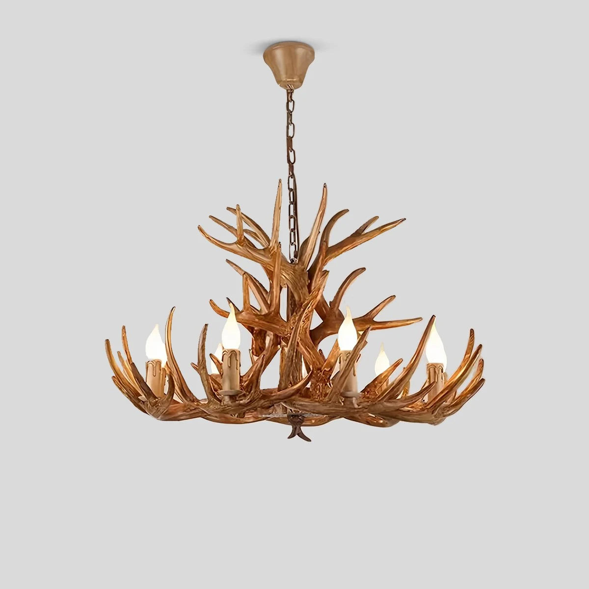Antizer Antler Shape Resin Chandelier for Living Room