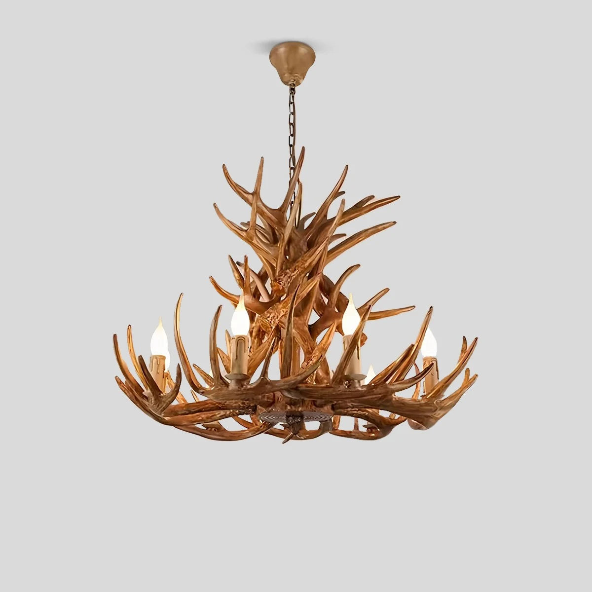 Antizer Antler Shape Resin Chandelier for Living Room