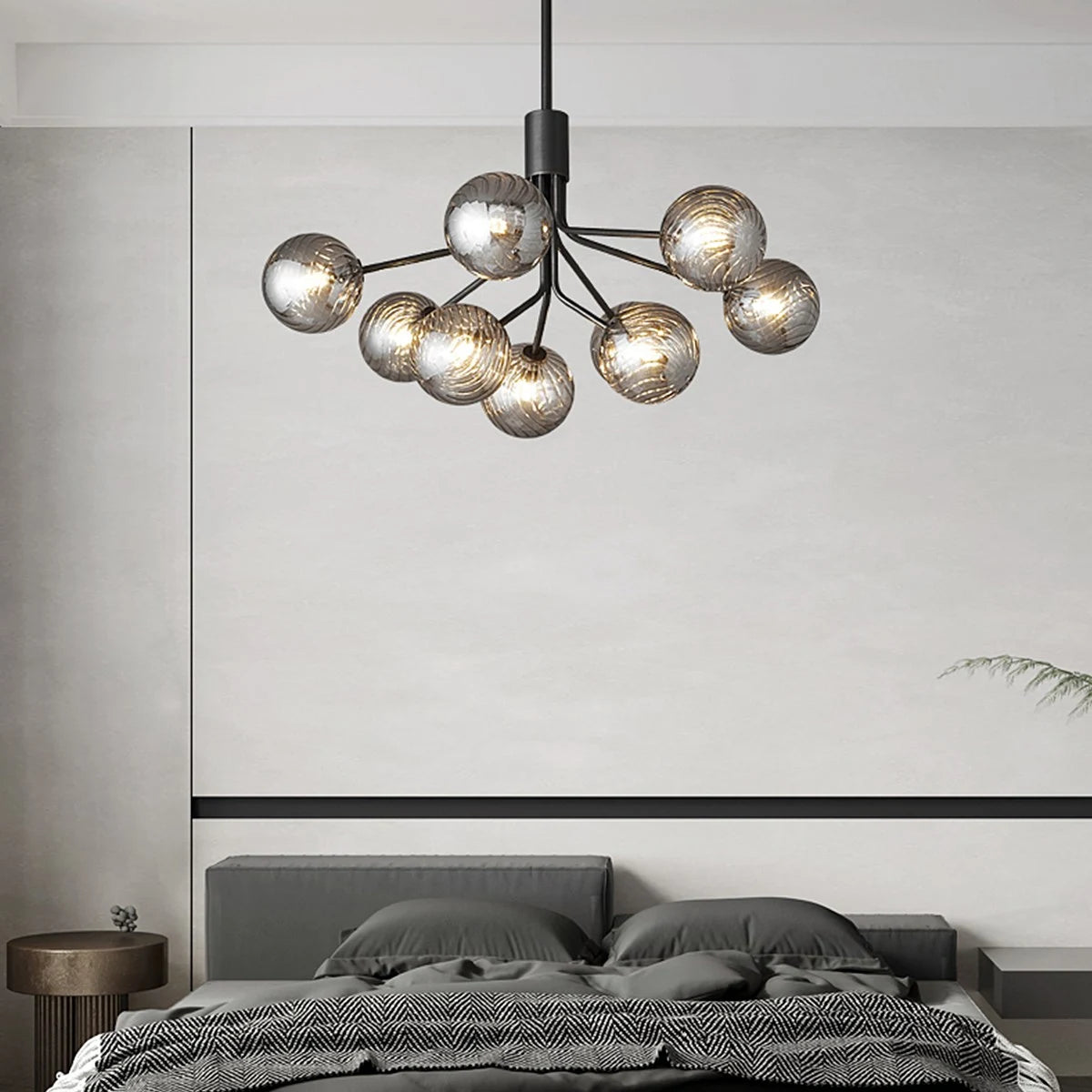 Antizer All Copper Magic Bean Glass Chandelier