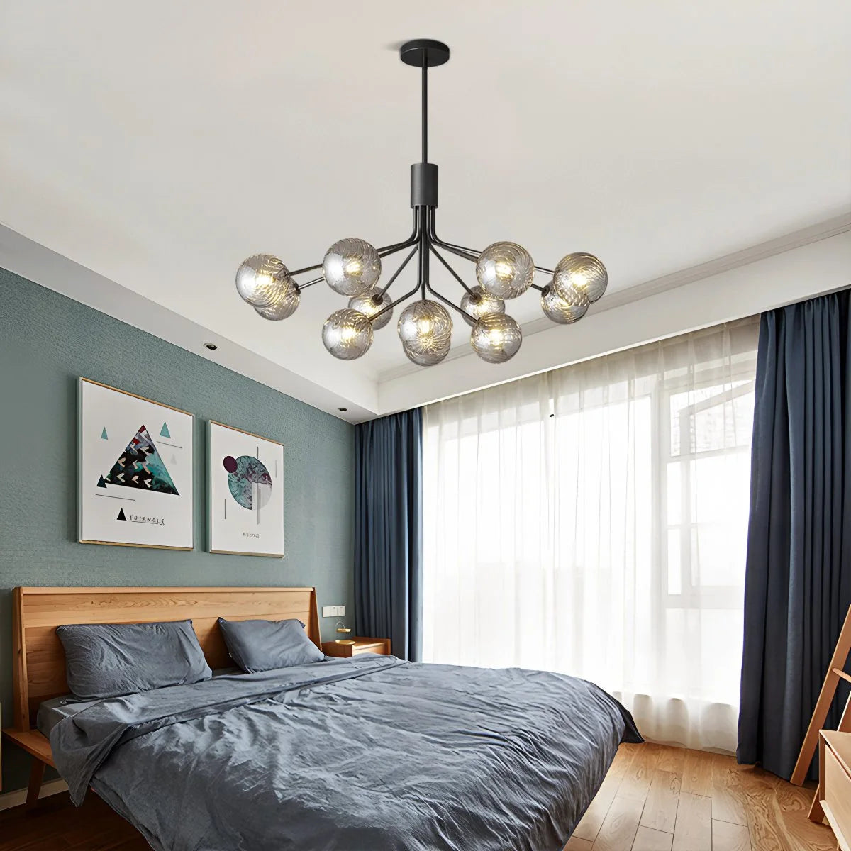 Antizer All Copper Magic Bean Glass Chandelier