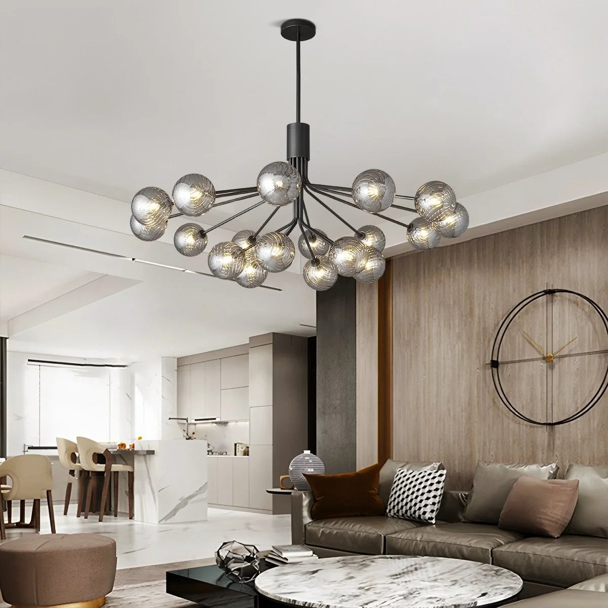 Antizer All Copper Magic Bean Glass Chandelier
