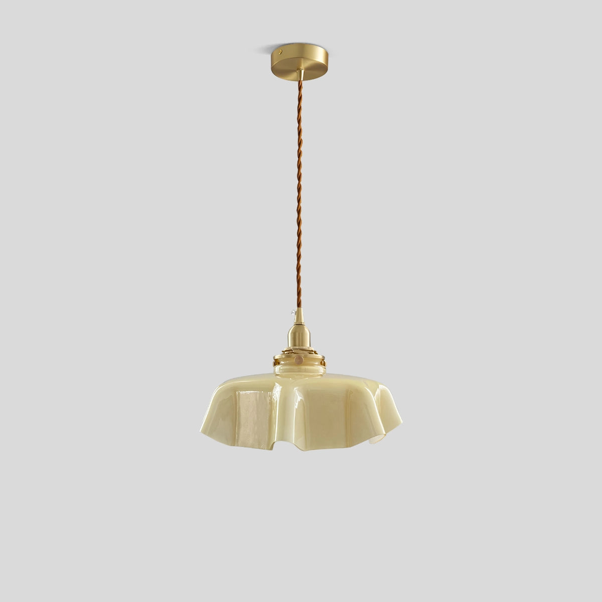 Antizer Retro Coloured Glass Pendant Light for Kitchen