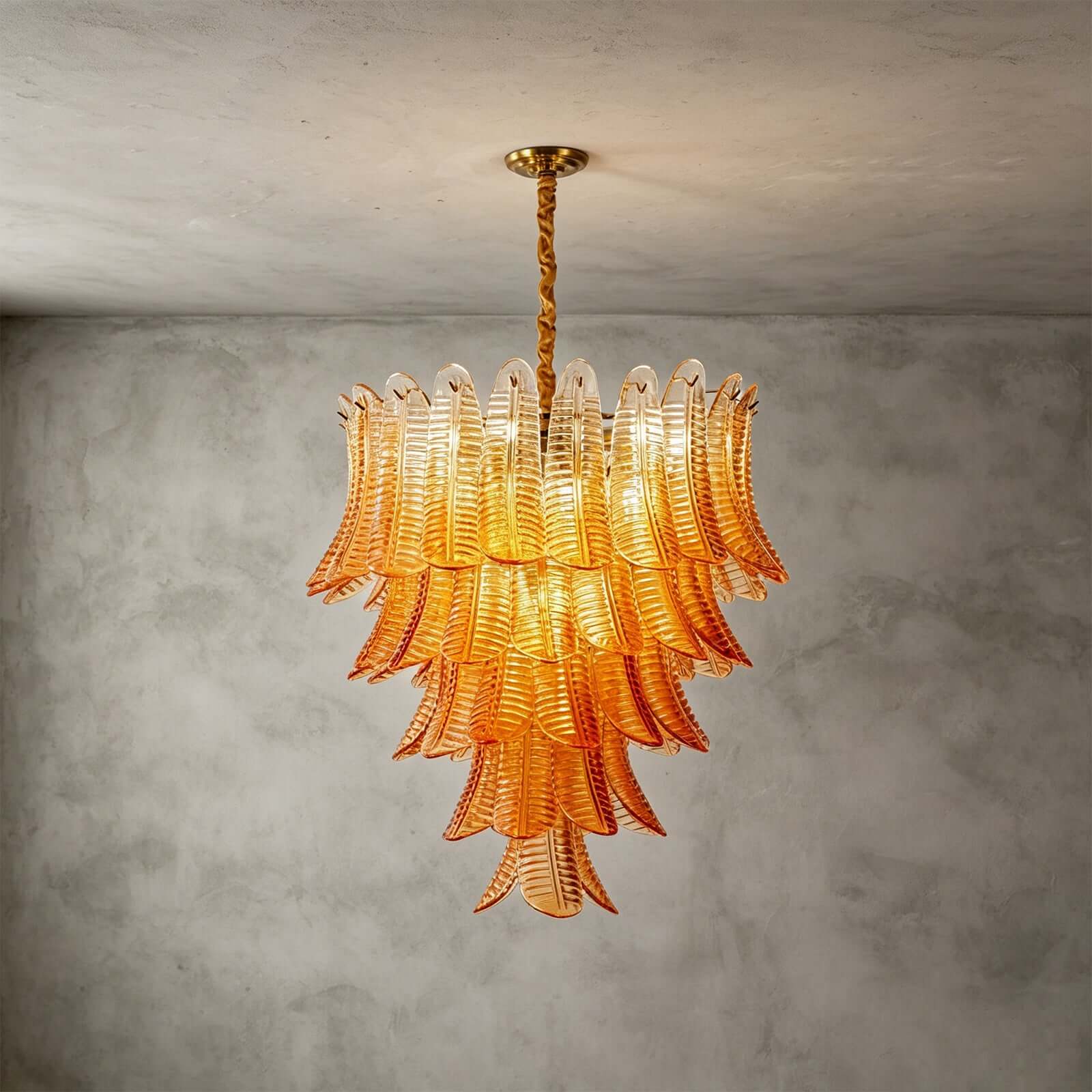 Amber Amvella Chandelier | Amber Murano Glass Dining Room Chandelier