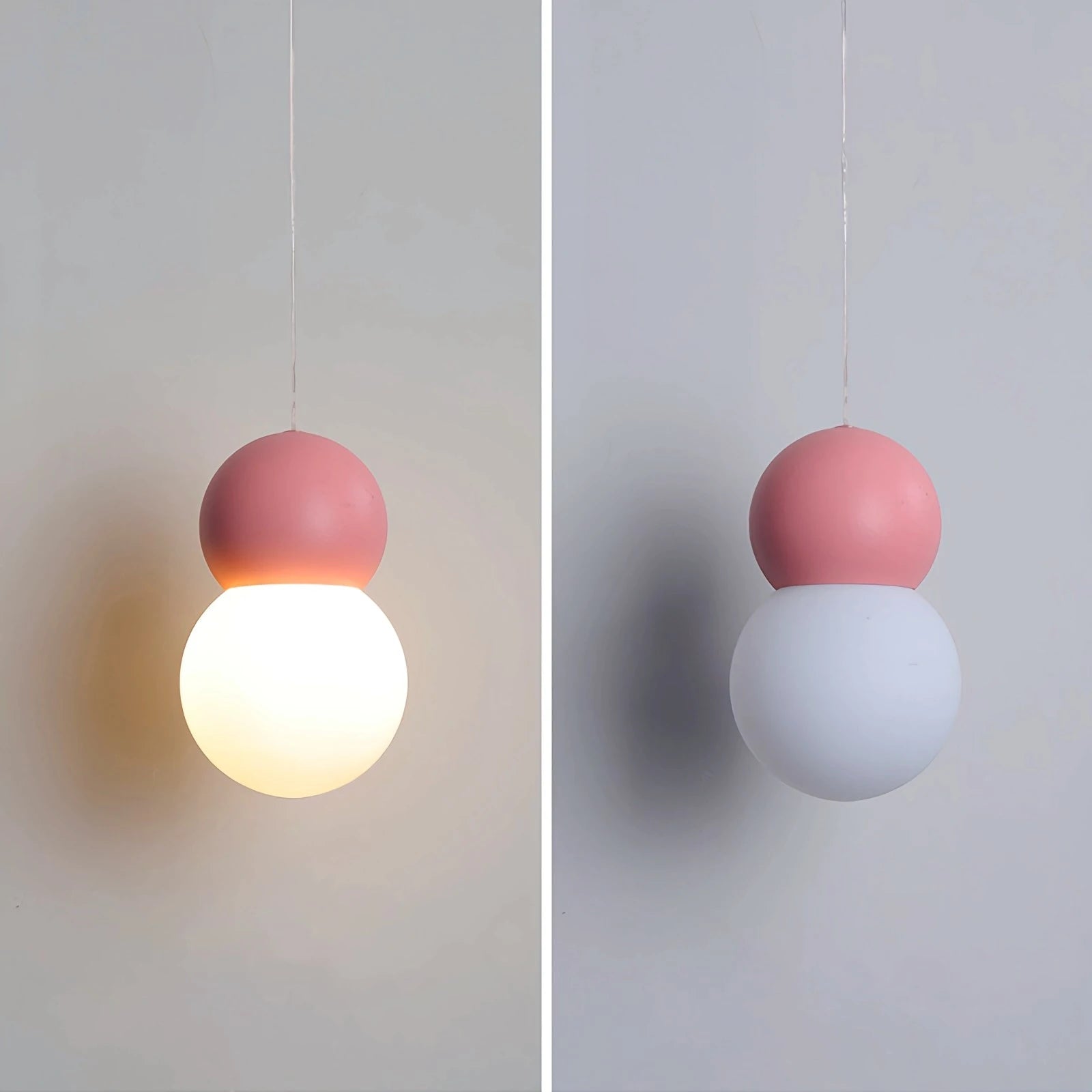 Antizer Cream Style Globe Pendant Light Small Bedside Lamp