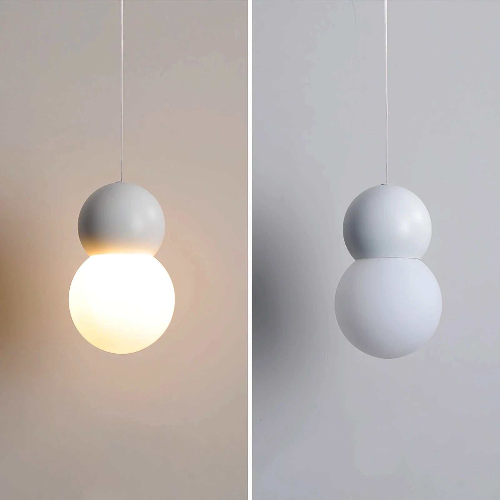 Antizer Cream Style Globe Pendant Light Small Bedside Lamp