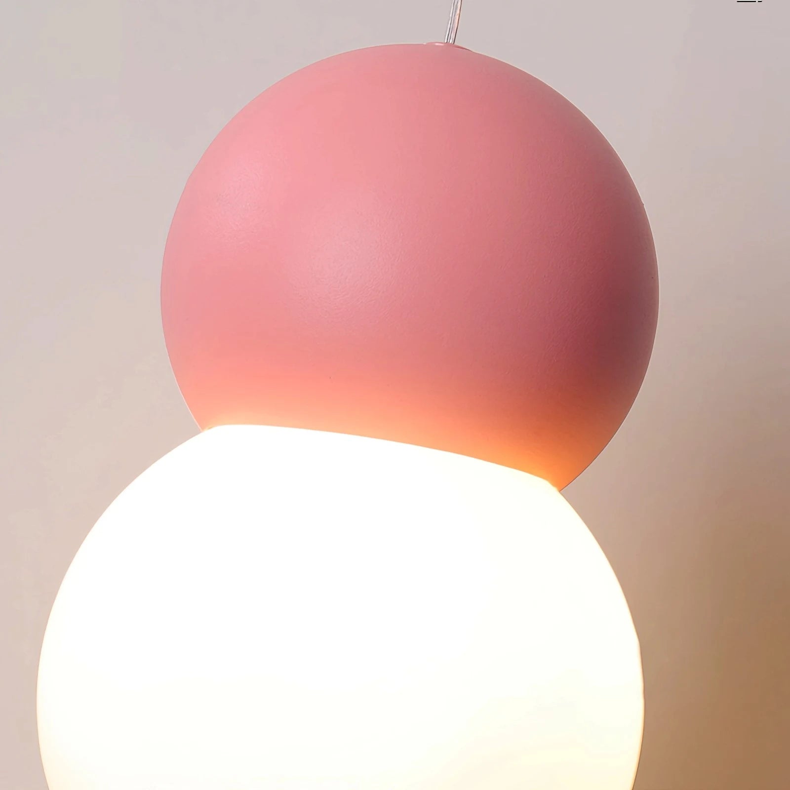 Antizer Cream Style Globe Pendant Light Small Bedside Lamp