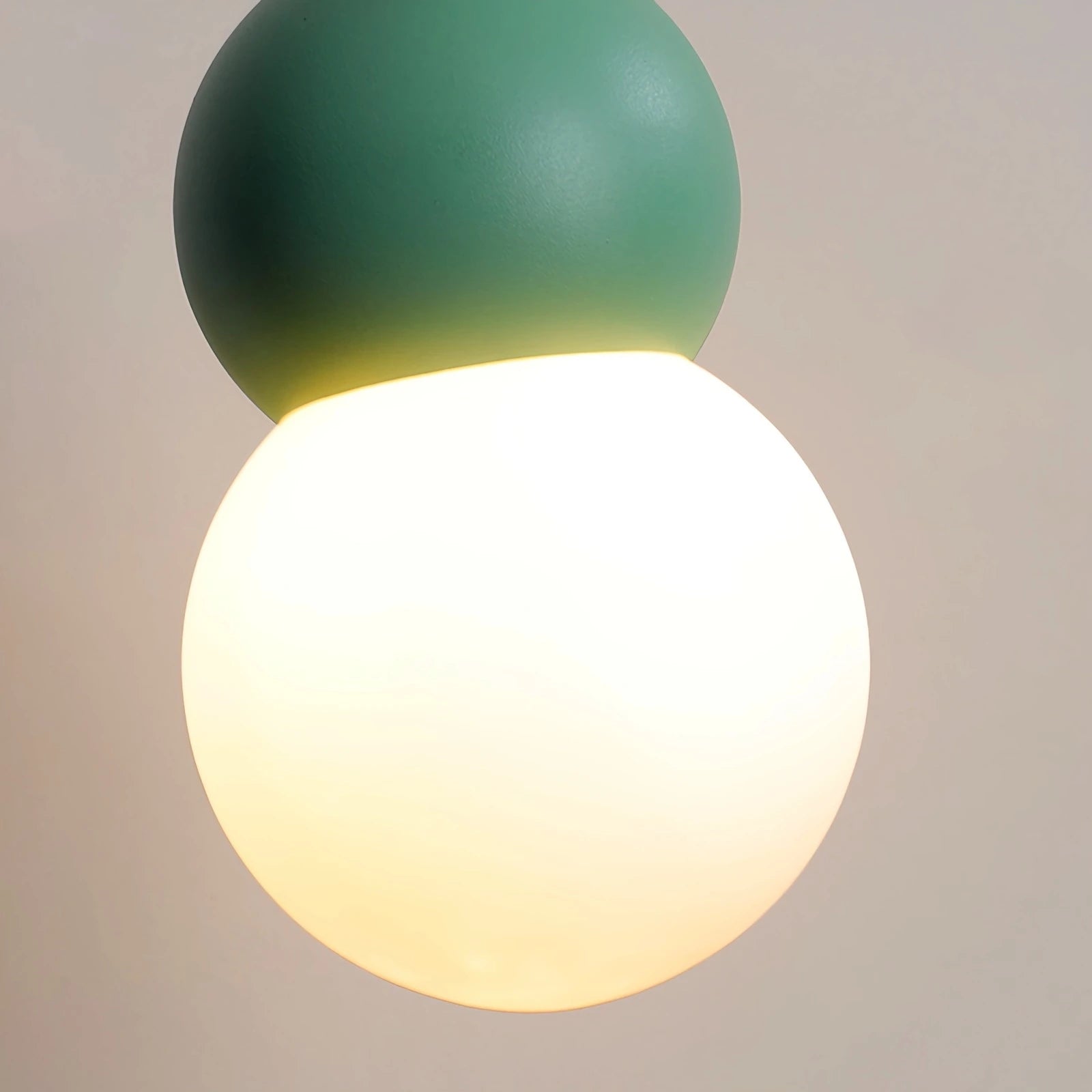 Antizer Cream Style Globe Pendant Light Small Bedside Lamp