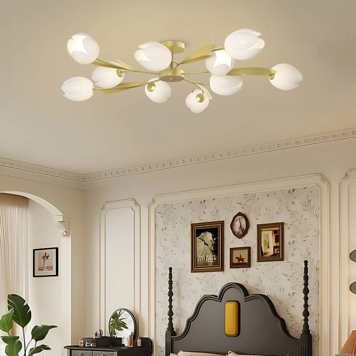 Magnolia Bud Living Room Chandelier