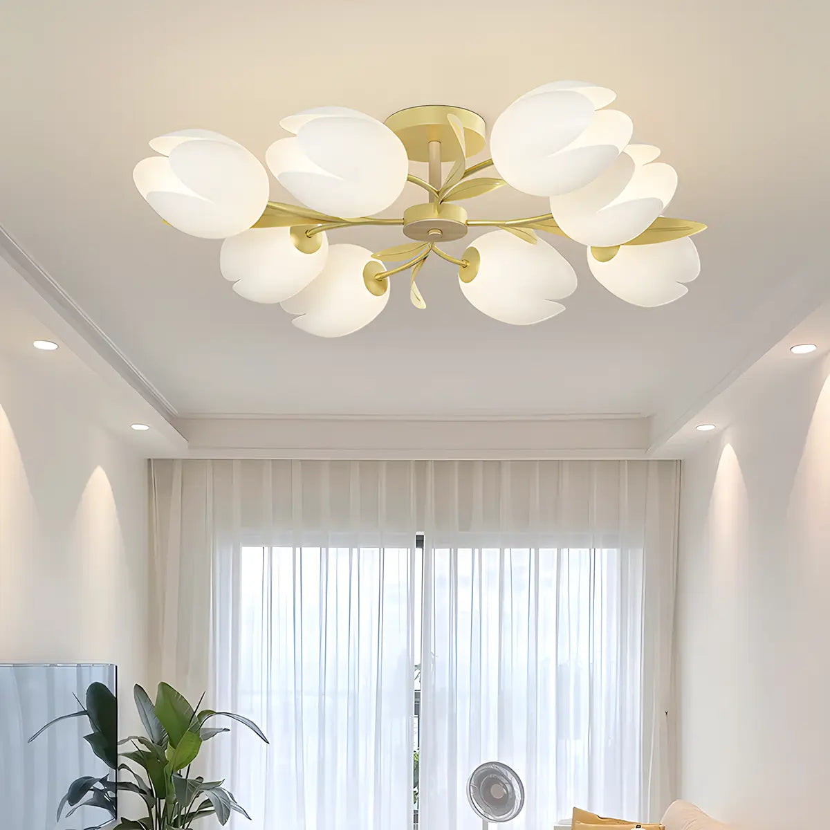 Magnolia Bud Living Room Chandelier