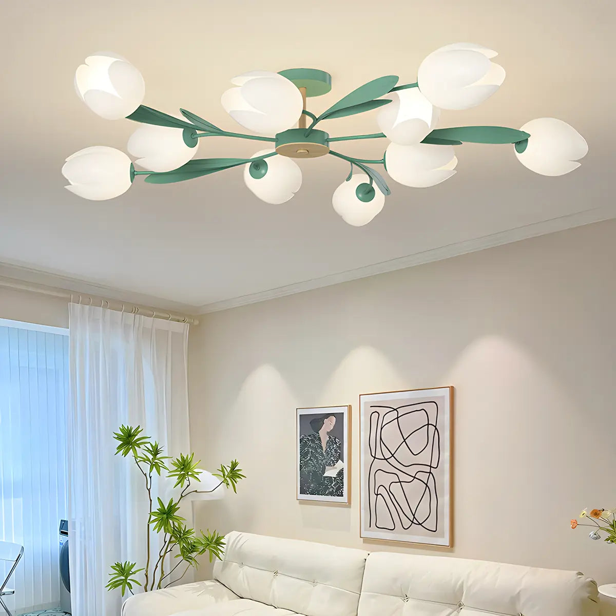 Magnolia Bud Living Room Chandelier