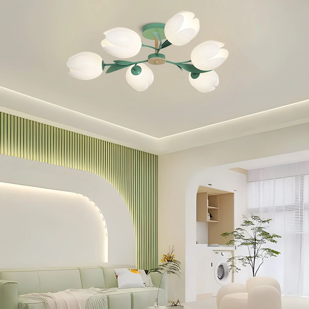 Magnolia Bud Living Room Chandelier