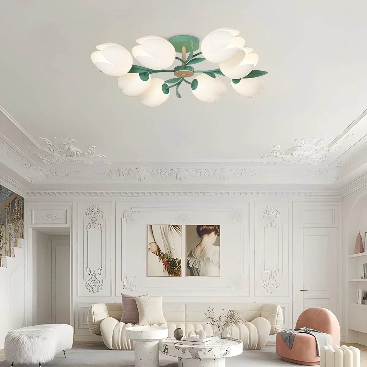 Magnolia Bud Living Room Chandelier