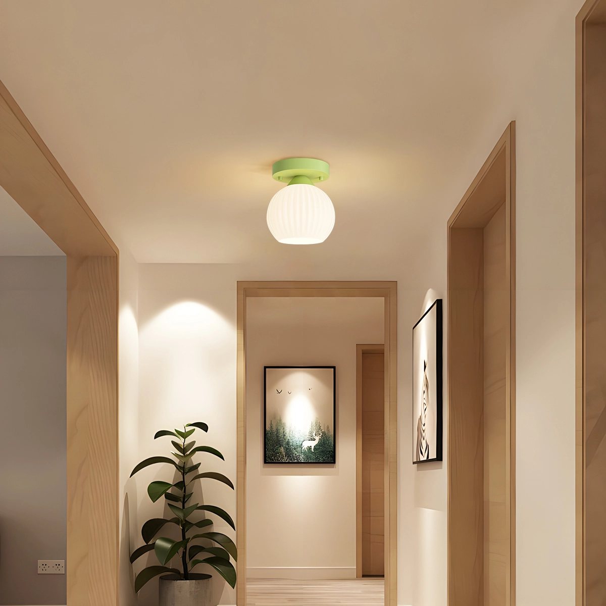 Antizer Lily Of The Valley Foyer Ceiling Light