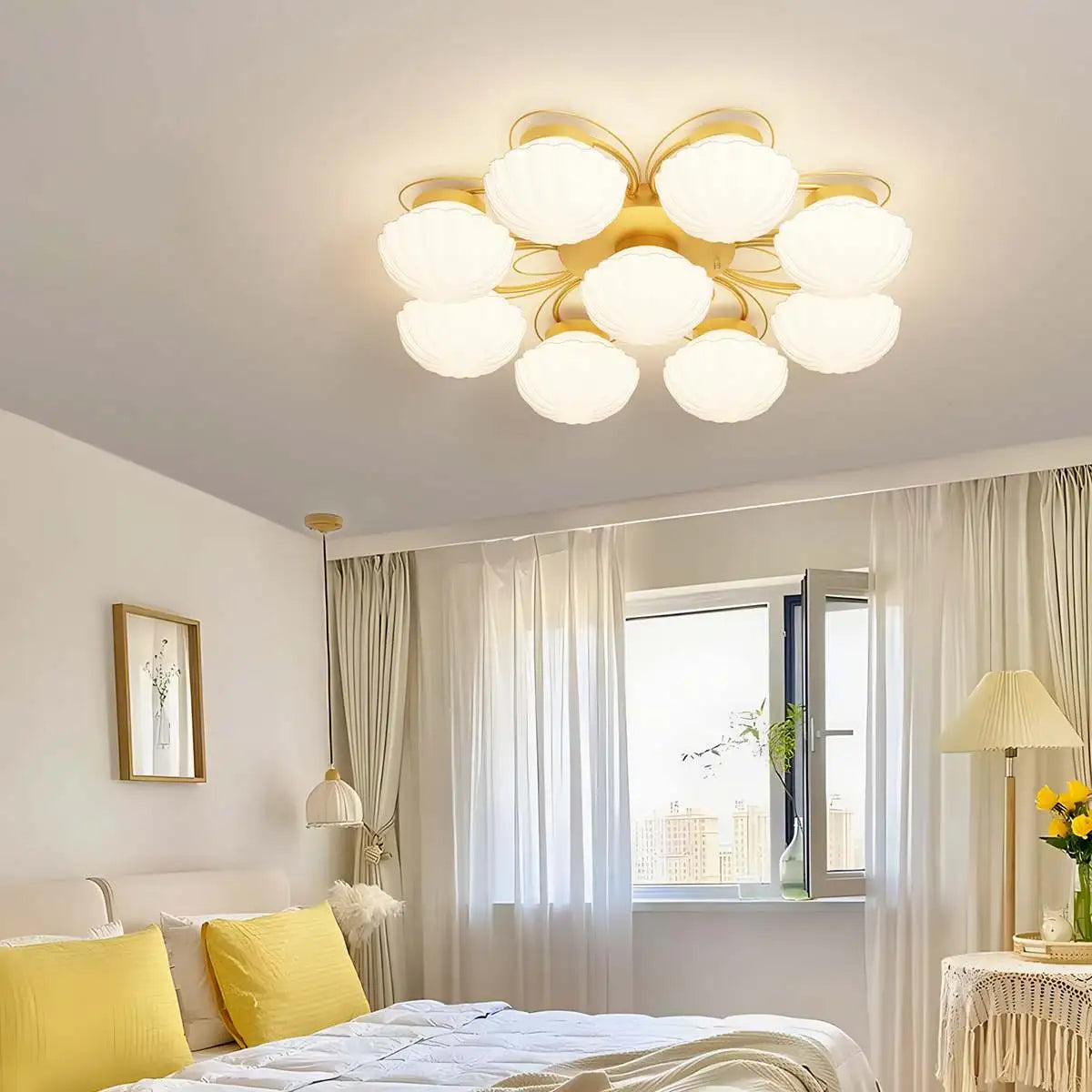 Creative Flower Living Room Ceiling Lamp