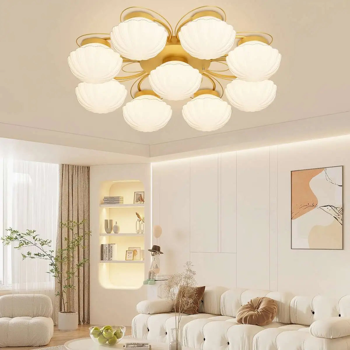 Creative Flower Living Room Ceiling Lamp