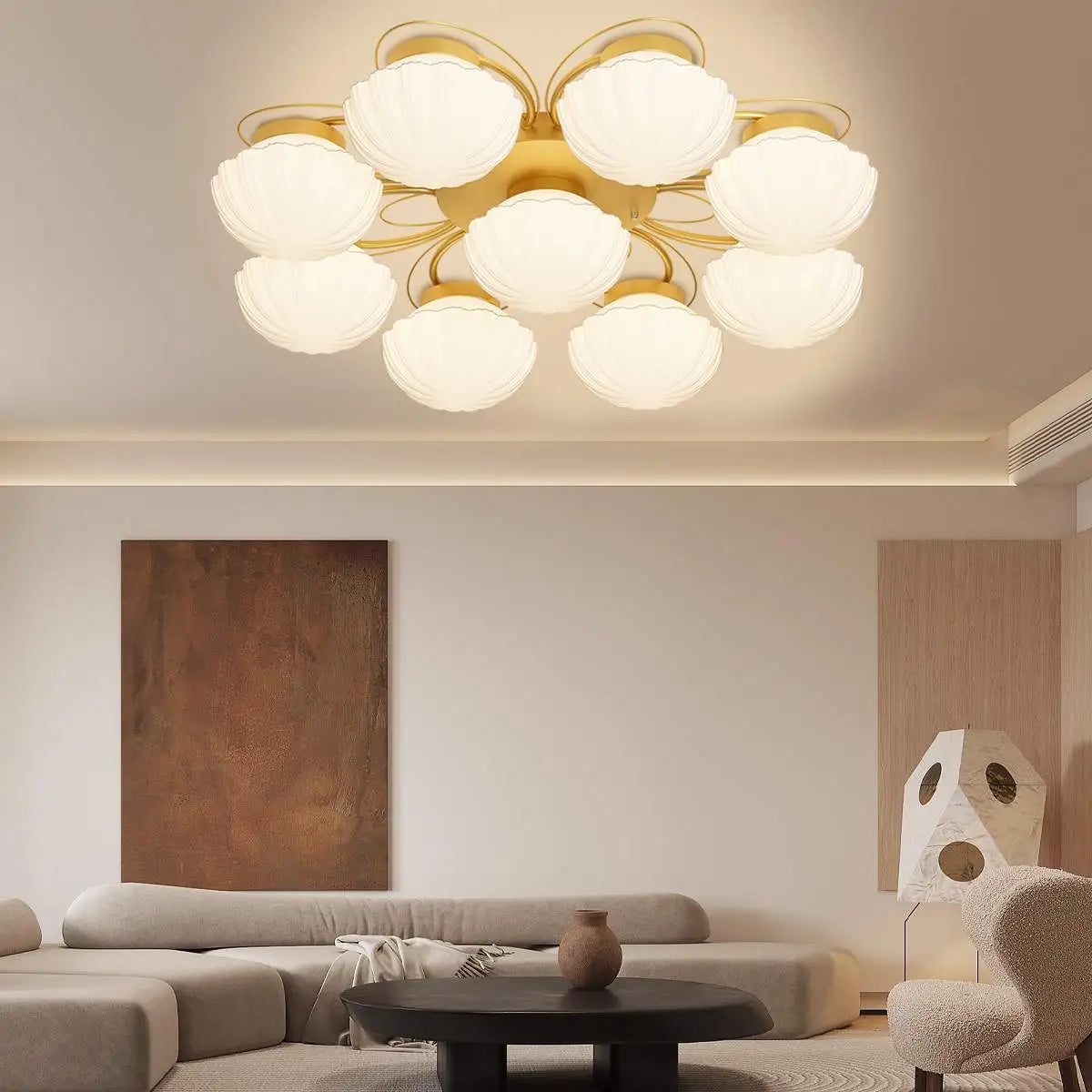 Creative Flower Living Room Ceiling Lamp