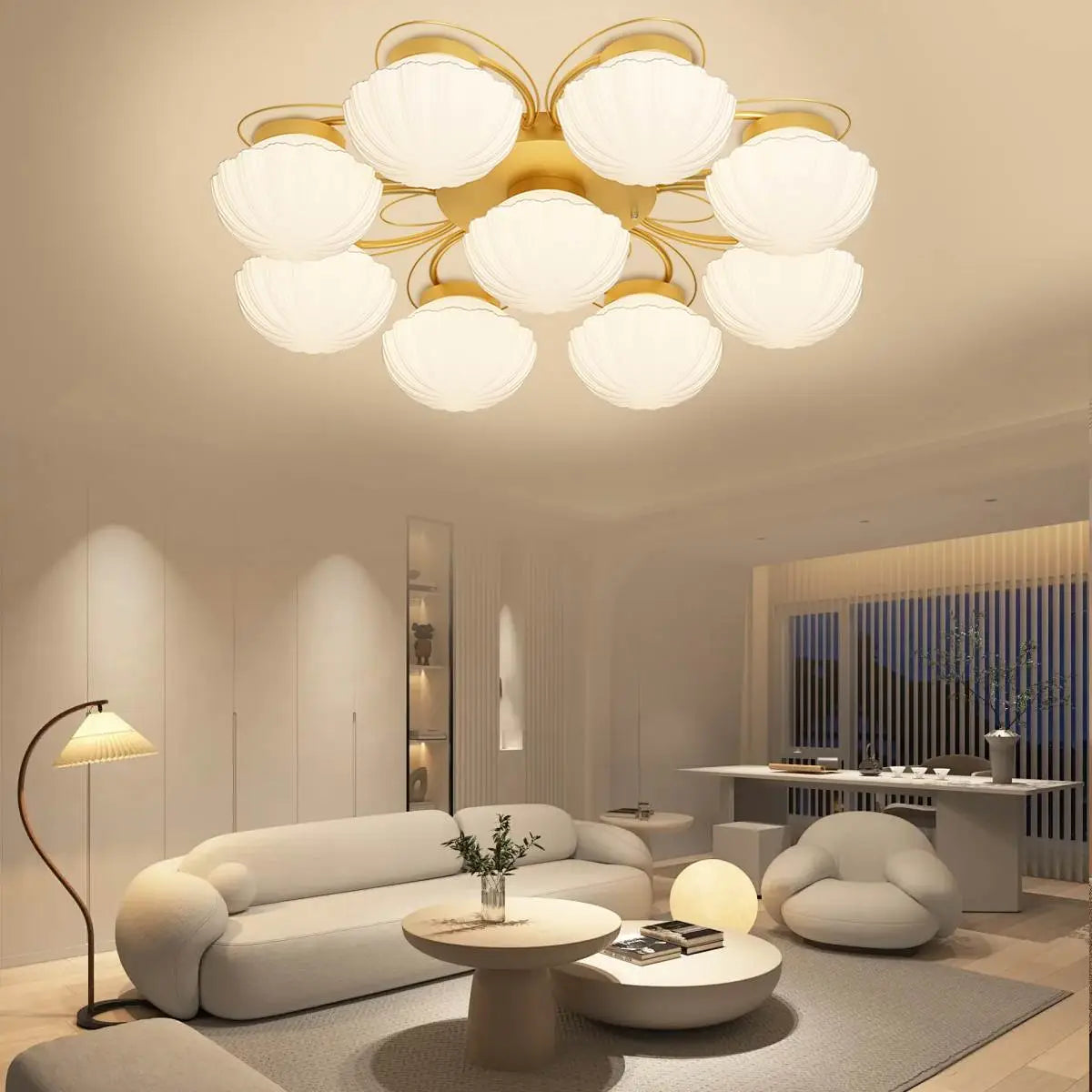 Creative Flower Living Room Ceiling Lamp