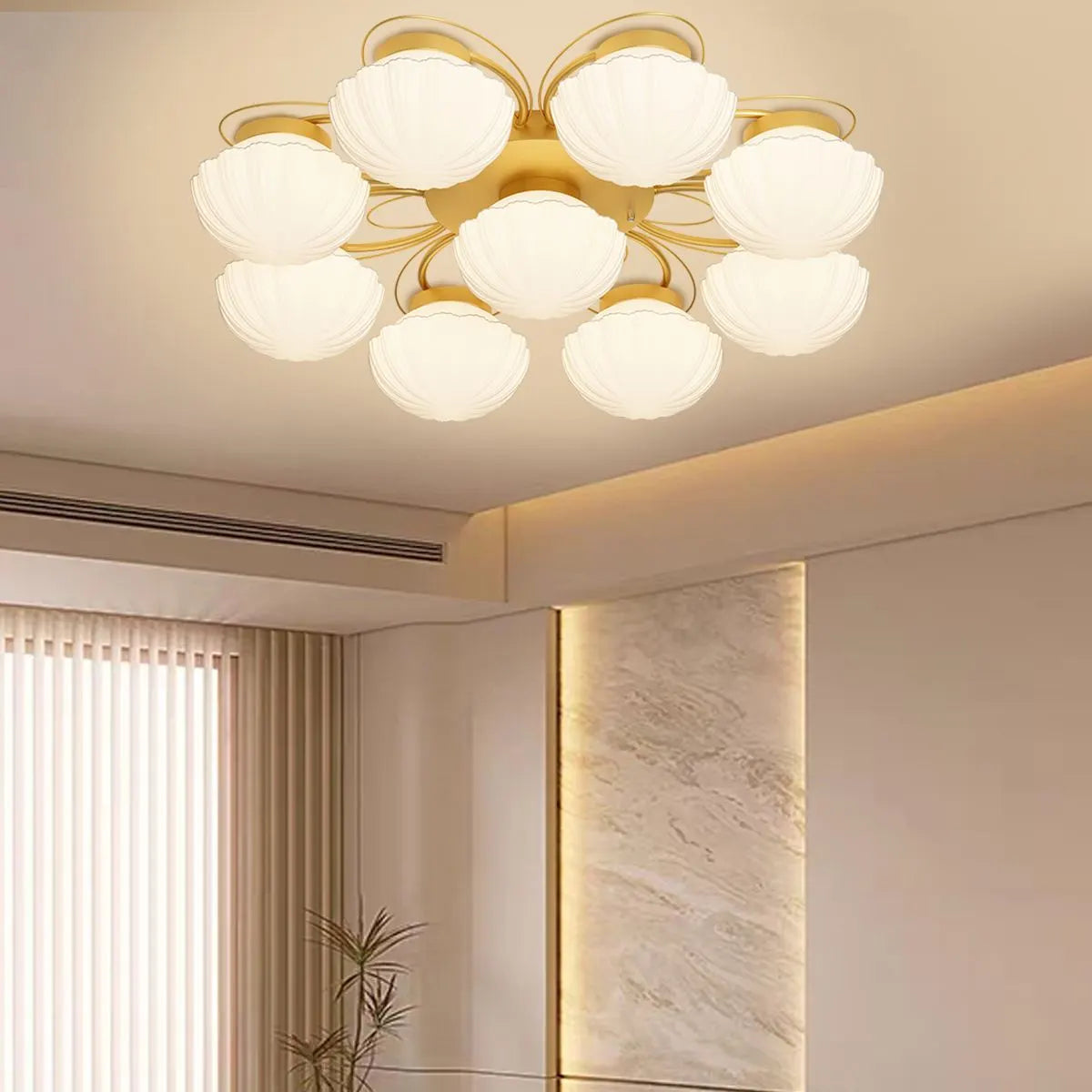 Creative Flower Living Room Ceiling Lamp