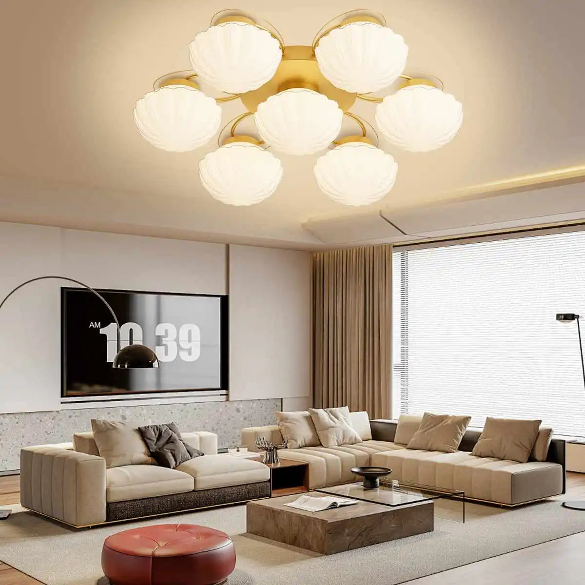 Creative Flower Living Room Ceiling Lamp