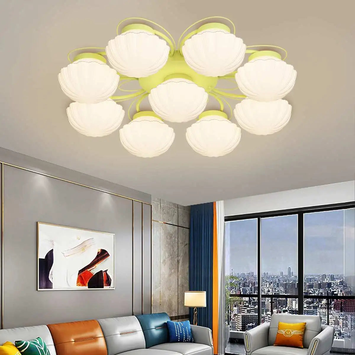 Creative Flower Living Room Ceiling Lamp