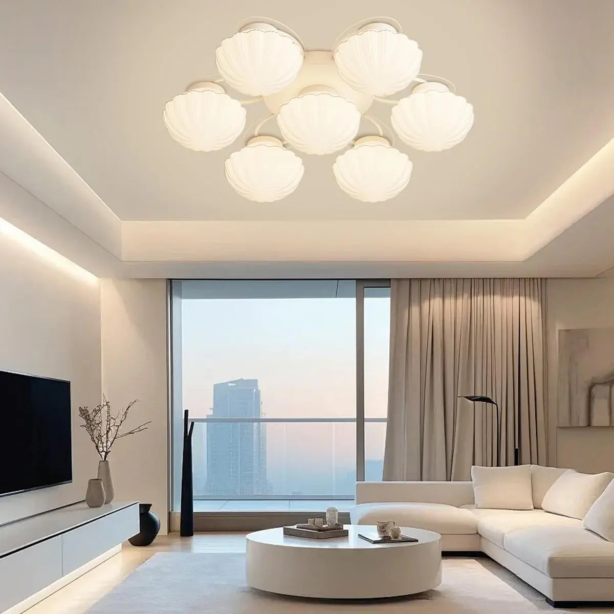 Creative Flower Living Room Ceiling Lamp