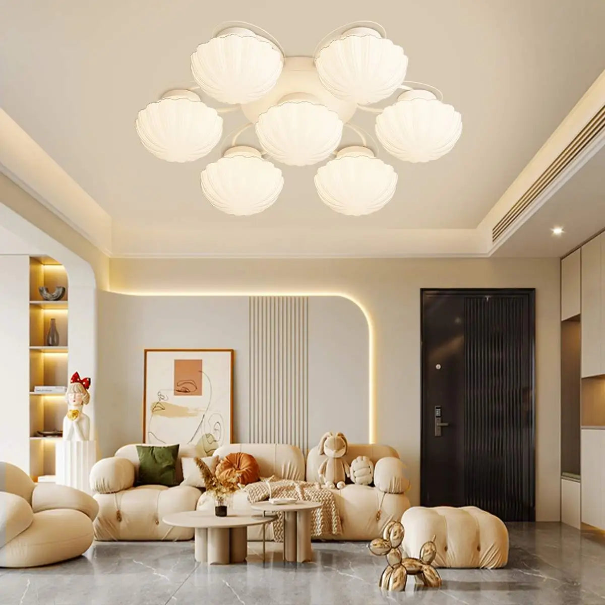 Creative Flower Living Room Ceiling Lamp